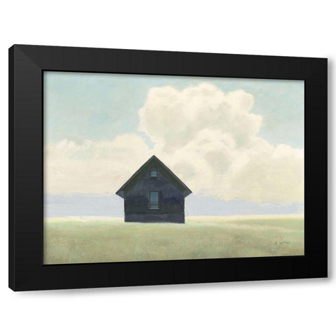 Lonely Landscape I Black Modern Wood Framed Art Print by Wiens, James