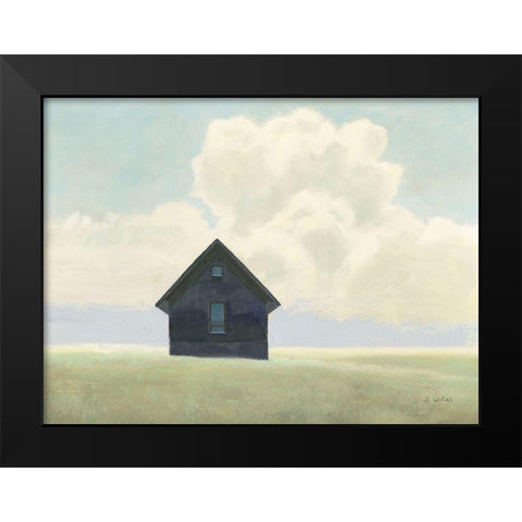 Lonely Landscape I Black Modern Wood Framed Art Print by Wiens, James