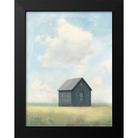 Lonely Landscape III Black Modern Wood Framed Art Print by Wiens, James