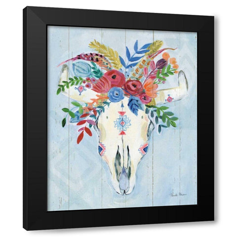 Cowgirl I Black Modern Wood Framed Art Print by Zaman, Farida