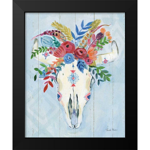 Cowgirl I Black Modern Wood Framed Art Print by Zaman, Farida