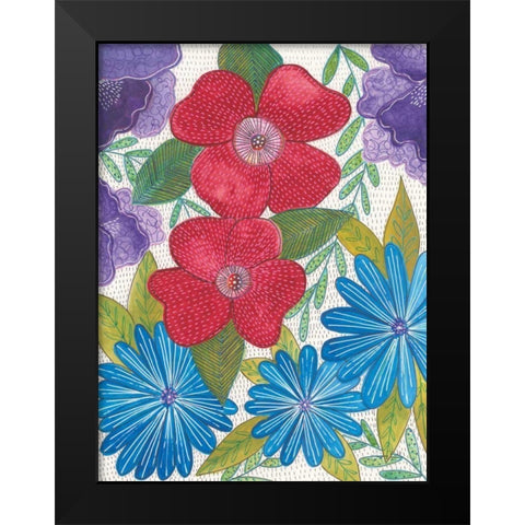 Joyful I Black Modern Wood Framed Art Print by Prahl, Courtney