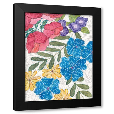 Joyful II Black Modern Wood Framed Art Print with Double Matting by Prahl, Courtney