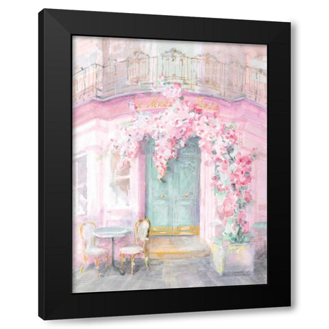 Pastel Paris IV Black Modern Wood Framed Art Print with Double Matting by Nai, Danhui