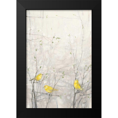 Birds in Trees I Black Modern Wood Framed Art Print by Purinton, Julia