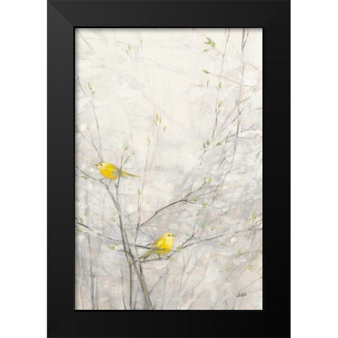 Birds in Trees II Black Modern Wood Framed Art Print by Purinton, Julia