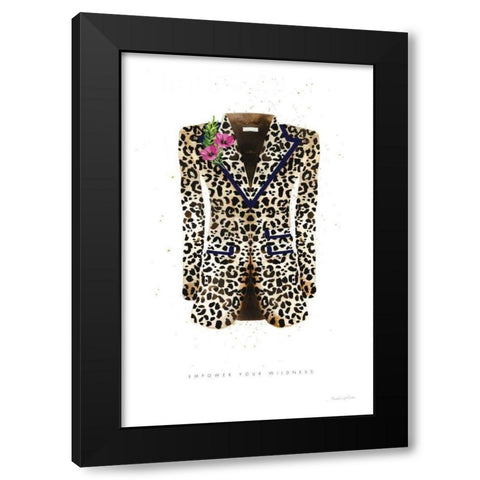 On the Wild Side II Black Modern Wood Framed Art Print with Double Matting by Charro, Mercedes Lopez