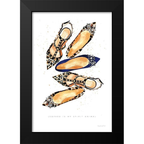 On the Wild Side III Black Modern Wood Framed Art Print by Charro, Mercedes Lopez