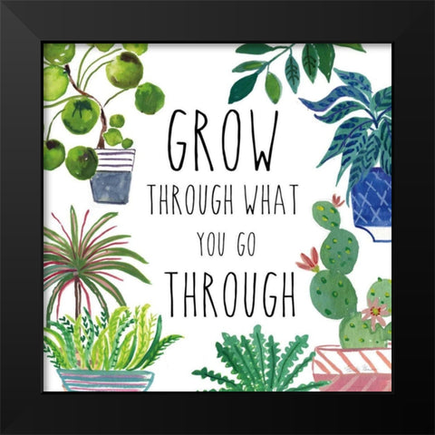 Plant Home IV Black Modern Wood Framed Art Print by Zaman, Farida