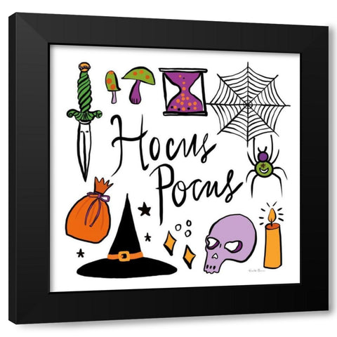 Spell Bound IV Black Modern Wood Framed Art Print by Zaman, Farida