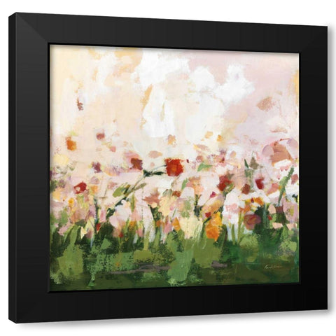 Spontaneous Summer III Black Modern Wood Framed Art Print with Double Matting by Munger, Pamela