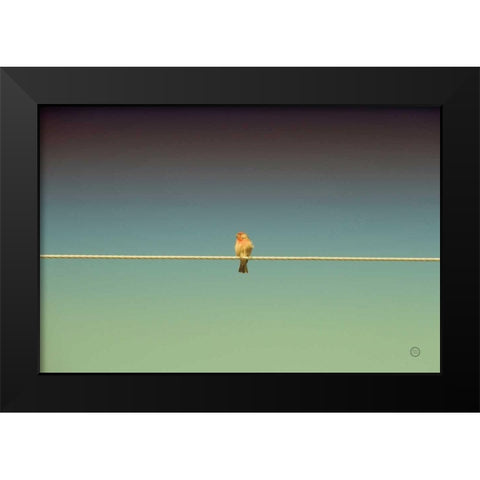 Waiting Black Modern Wood Framed Art Print by Larson, Nathan