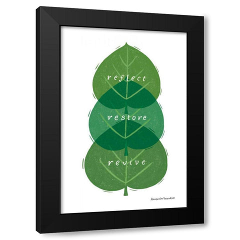 Nature Sanctuary V Black Modern Wood Framed Art Print with Double Matting by Snowdon, Alexandra