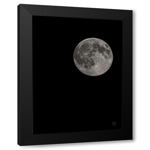 Moon Detail I Black Modern Wood Framed Art Print by Larson, Nathan