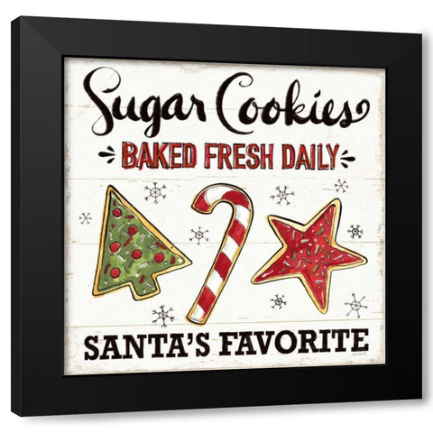 Christmas Treats II Black Modern Wood Framed Art Print with Double Matting by Tavoletti, Anne