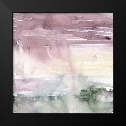 Subtlety Black Modern Wood Framed Art Print by Rice, Kristy