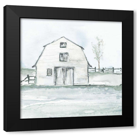 Neutral Barn III Black Modern Wood Framed Art Print by Paschke, Chris