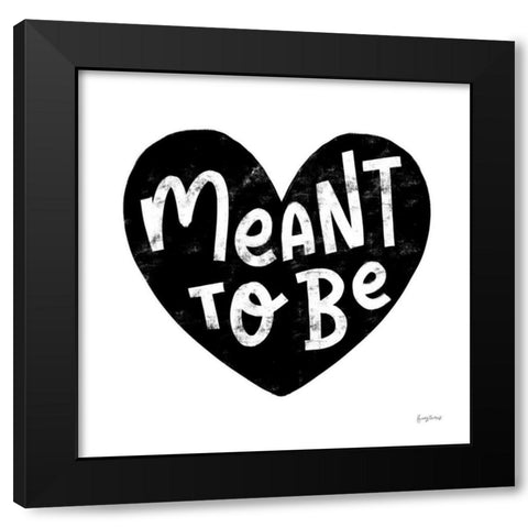 Love Letters II BW Black Modern Wood Framed Art Print with Double Matting by Thorns, Becky
