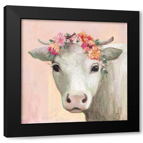 Festival Girl II Pink Black Modern Wood Framed Art Print by Purinton, Julia