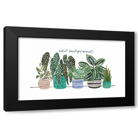 Happy House Plants II Black Modern Wood Framed Art Print by Panganiban, Karyn