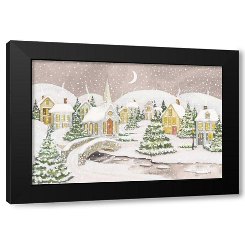 All is Calm All is Bright Light Black Modern Wood Framed Art Print by McKenna, Kathleen Parr