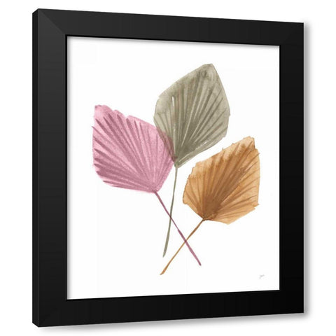 Fan Palms Black Modern Wood Framed Art Print with Double Matting by Panganiban, Karyn