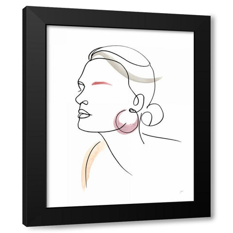 All Dressed Up Black Modern Wood Framed Art Print by Panganiban, Karyn