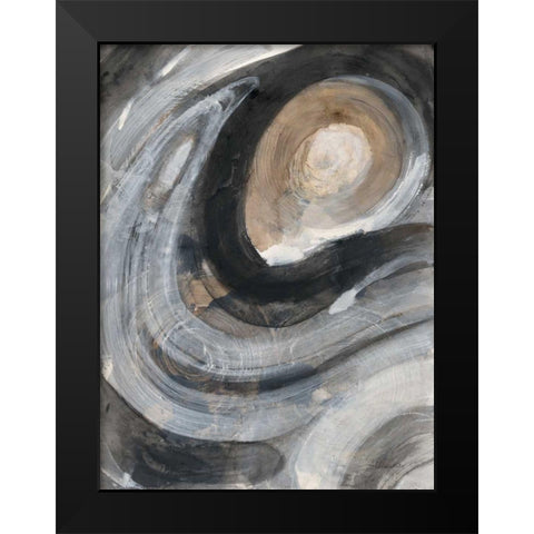 Pearl I Black Modern Wood Framed Art Print by Hristova, Albena