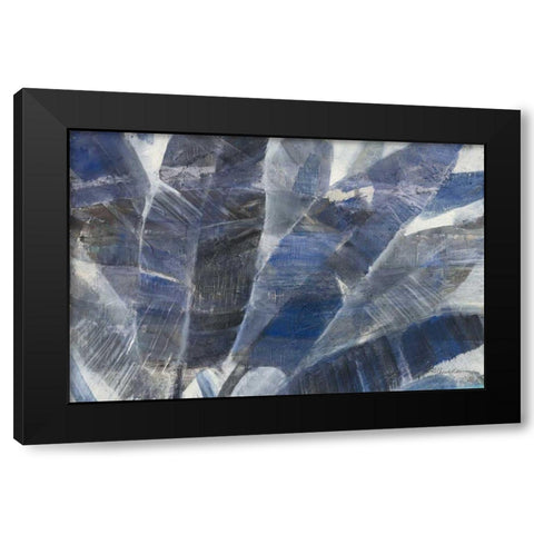 Twilight Palms Black Modern Wood Framed Art Print by Hristova, Albena