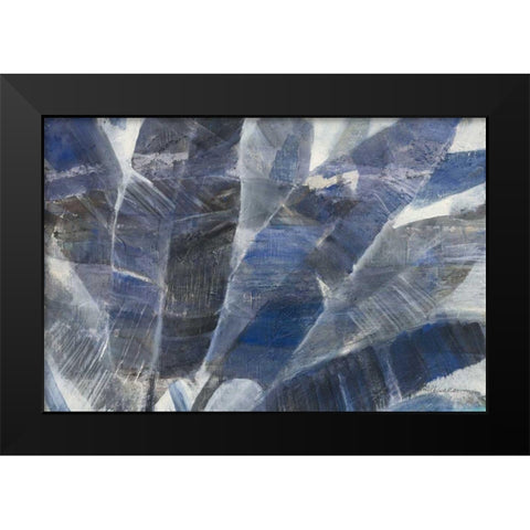 Twilight Palms Black Modern Wood Framed Art Print by Hristova, Albena