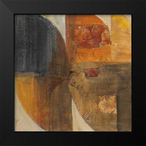 Meeting of Minds Black Modern Wood Framed Art Print by Hristova, Albena