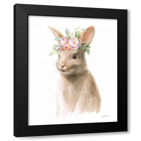 Wild for Flowers IV Black Modern Wood Framed Art Print by Nai, Danhui