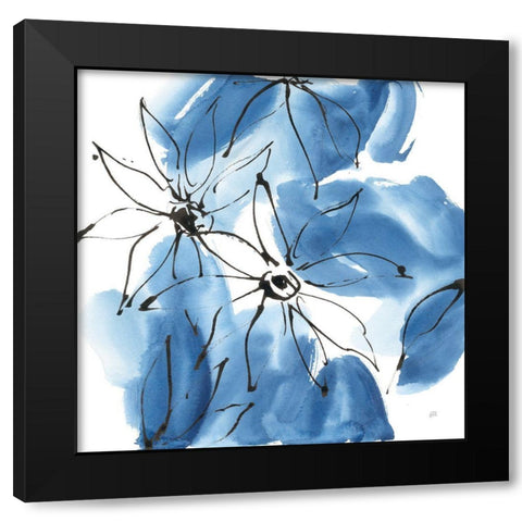 Indigo Neutrals II Black Modern Wood Framed Art Print by Paschke, Chris