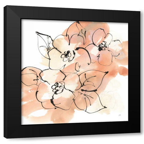 Terracotta Neutrals I Black Modern Wood Framed Art Print with Double Matting by Paschke, Chris