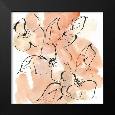 Terracotta Neutrals II Black Modern Wood Framed Art Print by Paschke, Chris
