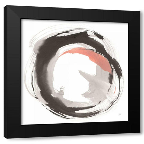 Hake Clay I Black Modern Wood Framed Art Print with Double Matting by Paschke, Chris