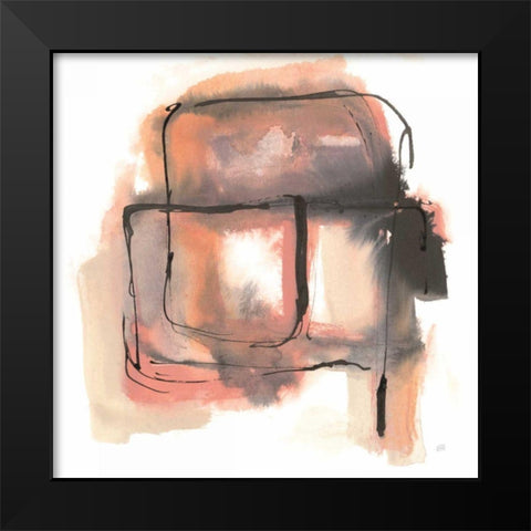 Life Squared II Black Modern Wood Framed Art Print by Paschke, Chris