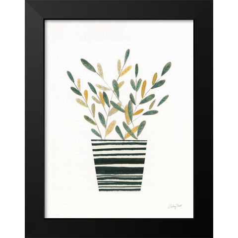 Herb Garden I Black Modern Wood Framed Art Print by Prahl, Courtney