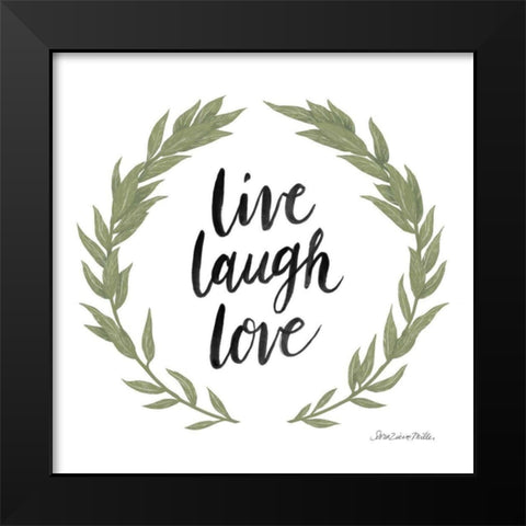 Happy to Bee Home Words III Black Modern Wood Framed Art Print by Miller, Sara Zieve