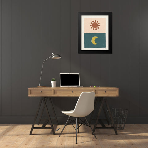 New Day I Black Modern Wood Framed Art Print by Hershey, Moira