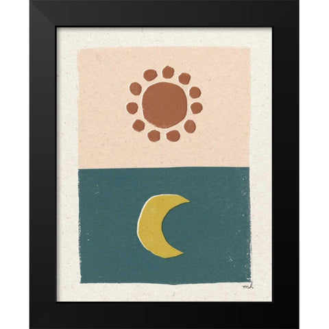 New Day I Black Modern Wood Framed Art Print by Hershey, Moira