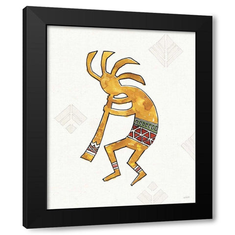 Southwest Flair III Black Modern Wood Framed Art Print with Double Matting by Tavoletti, Anne