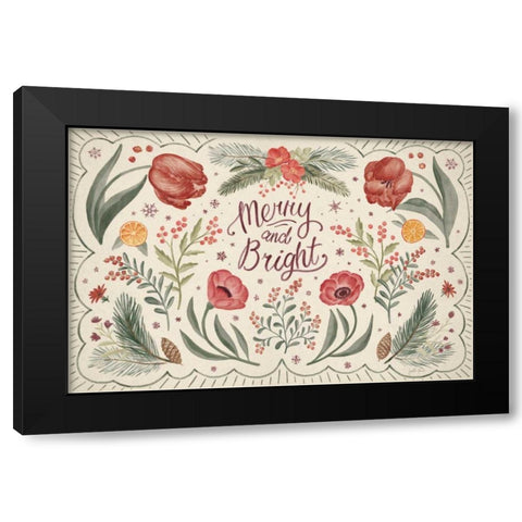 Winter Blooms I Black Modern Wood Framed Art Print by Penner, Janelle