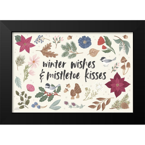 Winter Spirit I Black Modern Wood Framed Art Print by Marshall, Laura