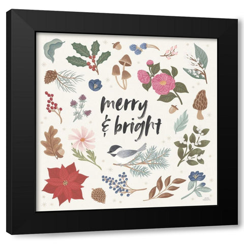 Winter Spirit III Black Modern Wood Framed Art Print with Double Matting by Marshall, Laura