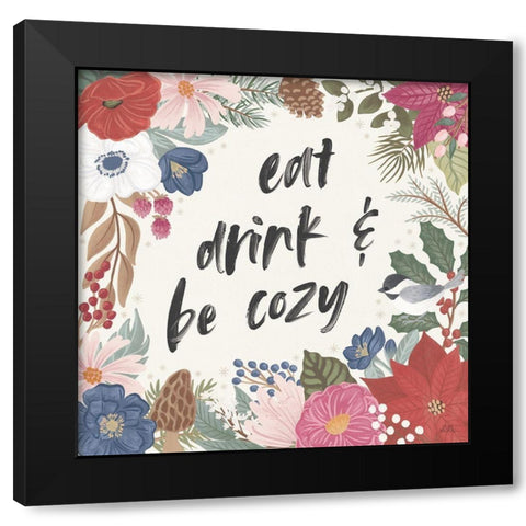 Winter Spirit V Black Modern Wood Framed Art Print with Double Matting by Marshall, Laura