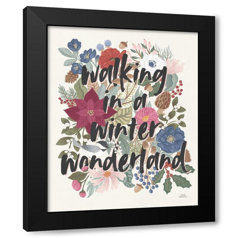 Winter Spirit VII Black Modern Wood Framed Art Print with Double Matting by Marshall, Laura