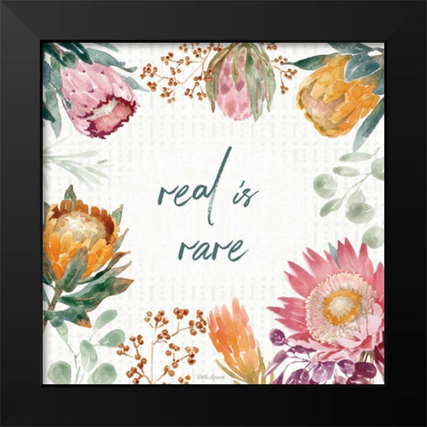 Petal Passion II Black Modern Wood Framed Art Print by Grove, Beth