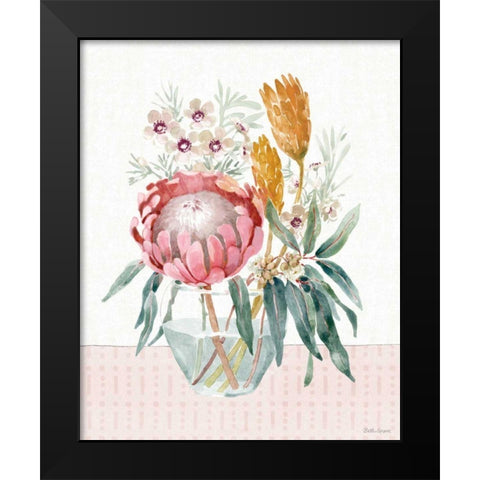 Petal Passion V Black Modern Wood Framed Art Print by Grove, Beth