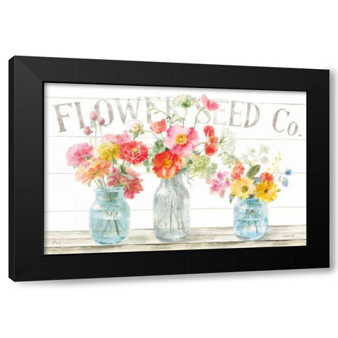 Homegrown Summer I Black Modern Wood Framed Art Print by Nai, Danhui